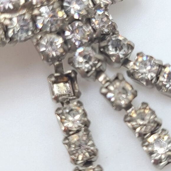 Vintage Musi Shoe Clips, Rhinestone - Picture 4 of 7